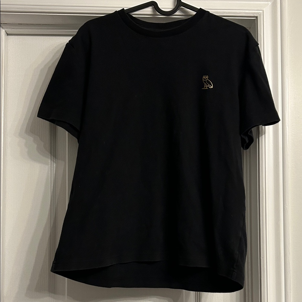 OVO Black Tee with Gold Logo
